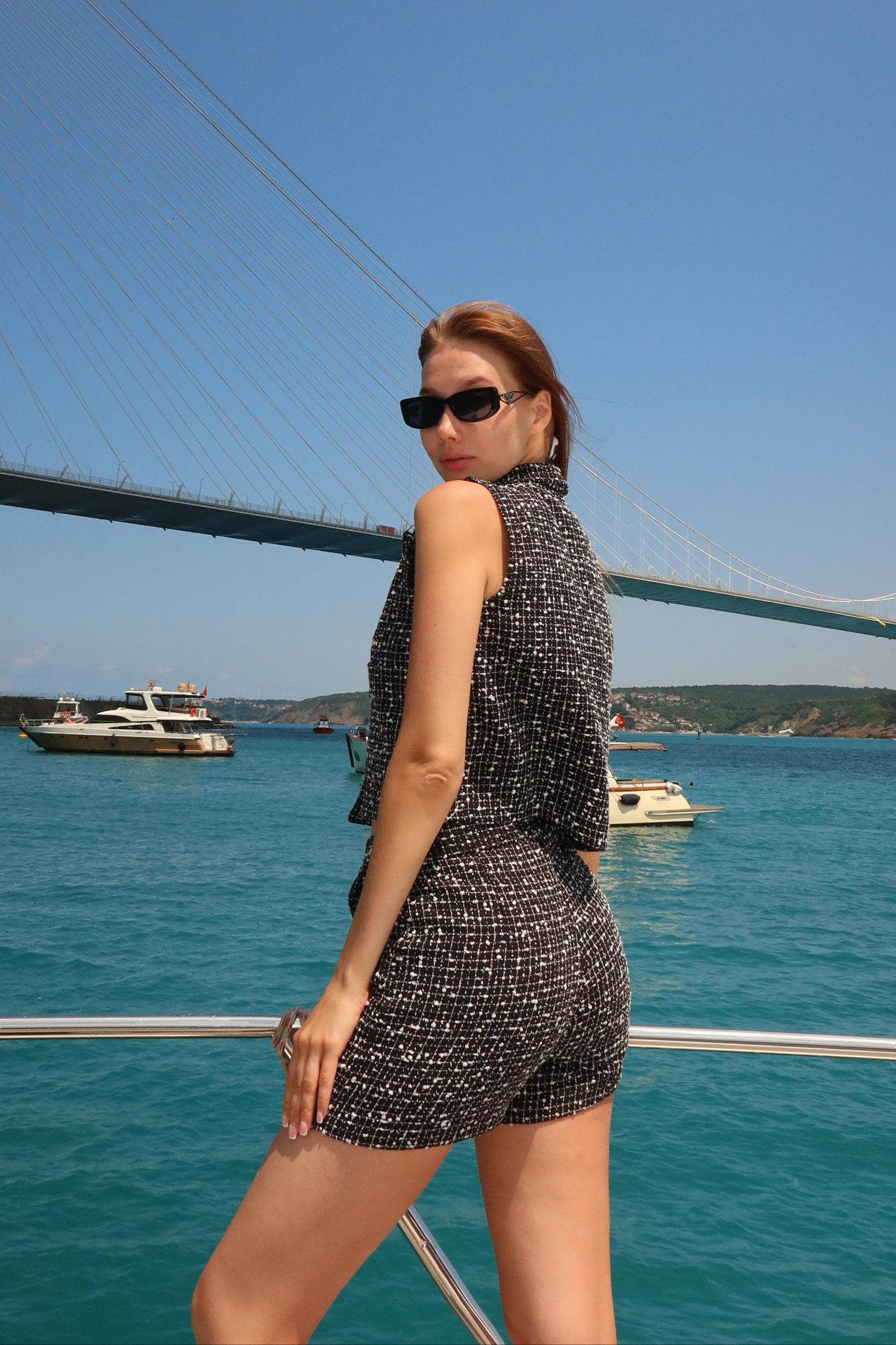 Vera Yelekli Şort Takım