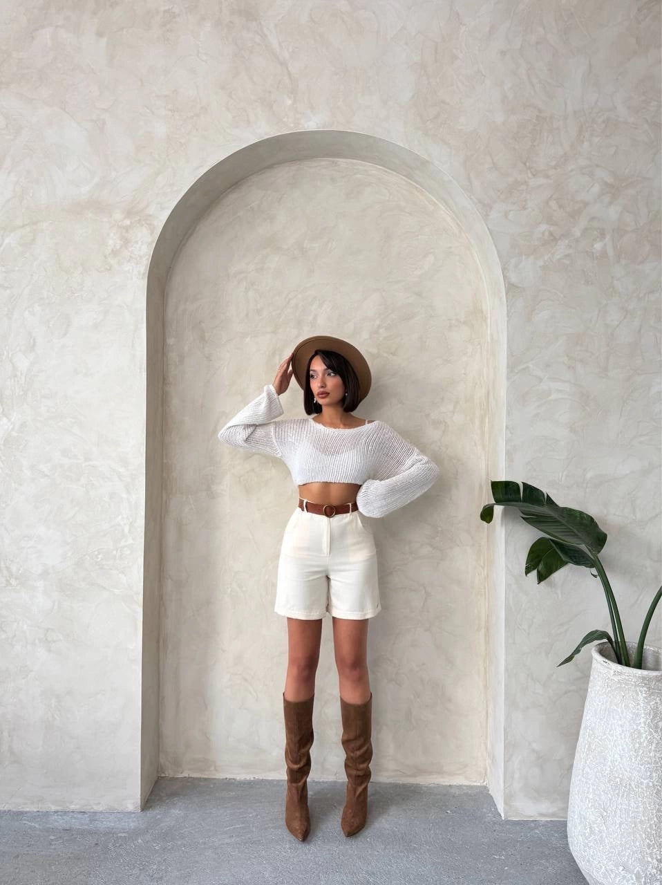 Alba Gabardin Şort