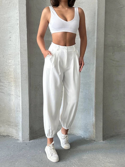 Cool & Comfy Beyaz Şalvar Pantolon ✨